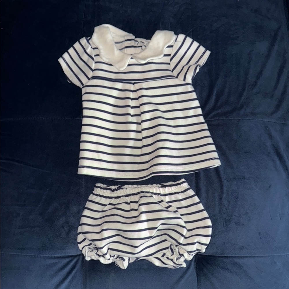 Striped Navy and White Kids Outfit